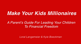 Red background with the text "Make Your Kids Millionaires: A Parent's Guide for Your Children